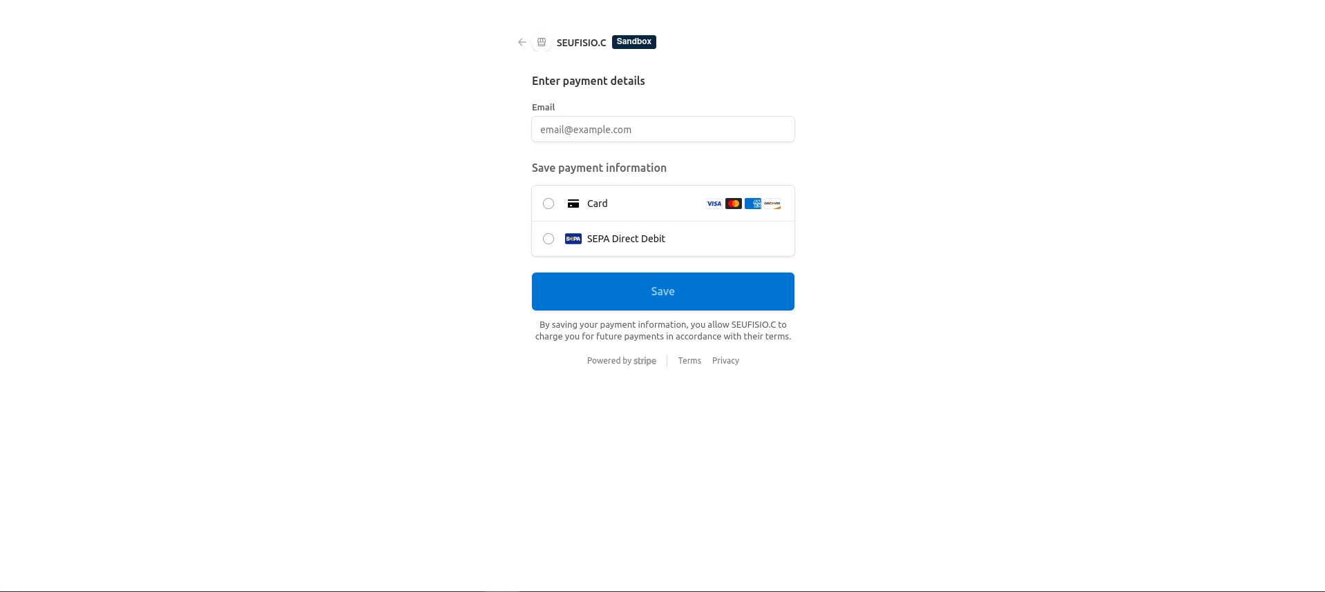 Figura 17. Ecrã de registo do método (visão do cliente)