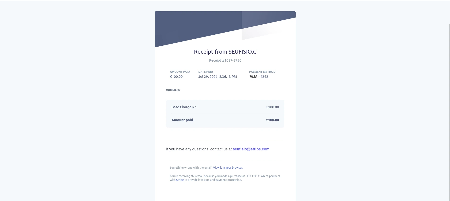 Figura 38. Recibo emitido